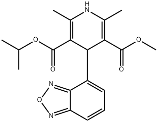 4-(4-Benzofurazanyl)-1,4-dihydro-2,6-dimethyl-3,5-pyridinedicarboxylic acid methyl 1-methylethyl ester(75695-93-1)